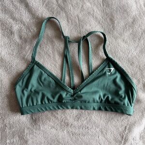 Gymshark Green Strappy Sports Bra